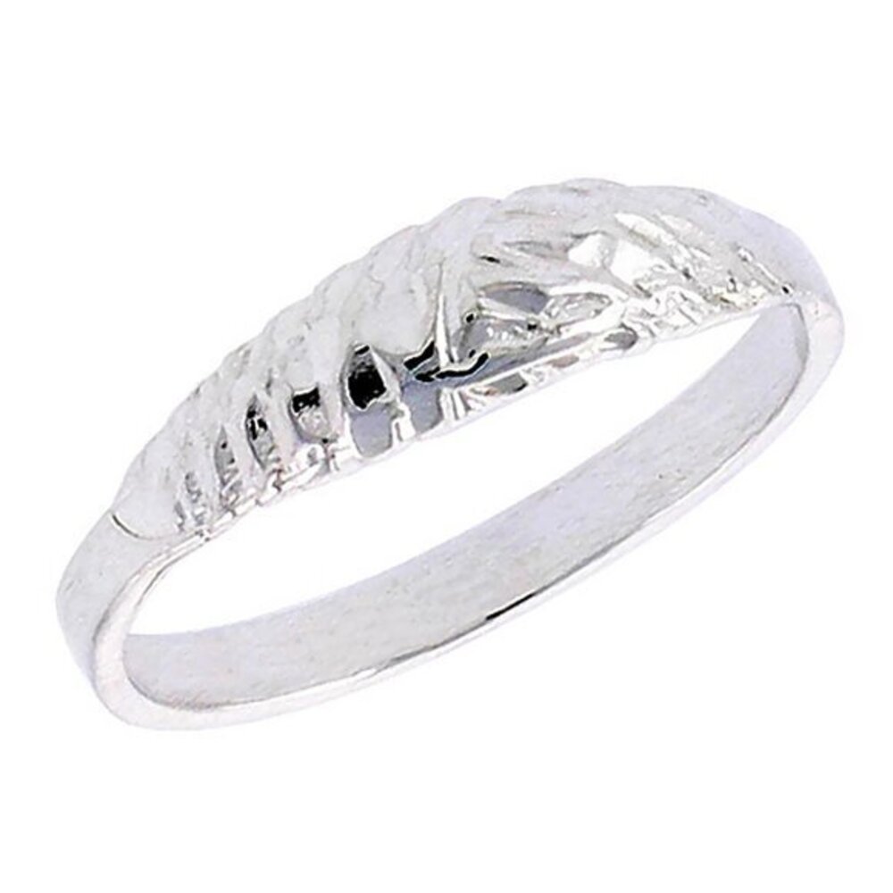 925 Sterling Silver Nugget Ring Pinky Ring